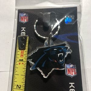 Carolina Panthers State Shape Keychain